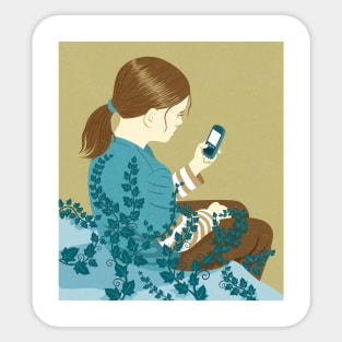 Vine Girl Sticker